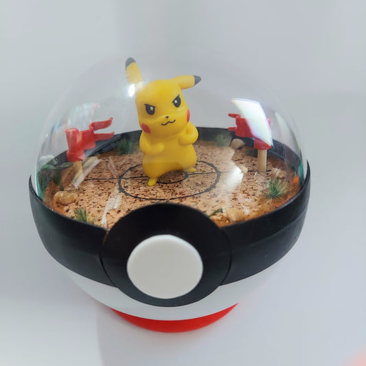 Pikachu Fighting Terrarium